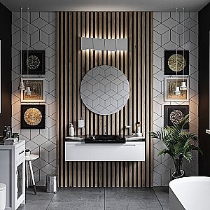 Раковина Kerasan Inka Project 40  341131*1 черная матовая купить в интернет-магазине Sanbest