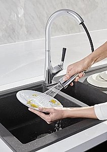 Смеситель для кухни Jacob Delafon MALLECO E562-CP хром купить в интернет-магазине сантехники Sanbest