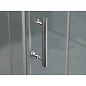 Душевой уголок Ambassador Kingston 14011119 80х80 стекло прозрачное/профиль хром купить в интернет-магазине Sanbest