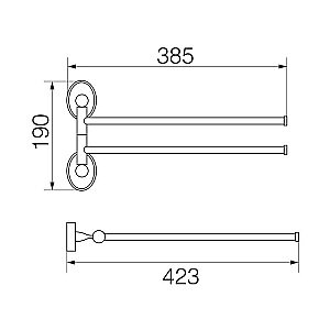 Полотенцедержатель Veragio Bonjour VR.BNR-7824.BR купить в интернет-магазине сантехники Sanbest