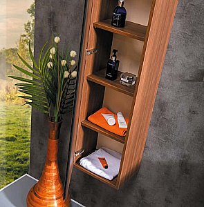 Пенал Armadi Art Capolda темное дерево для ванной в интернет-магазине сантехники Sanbest