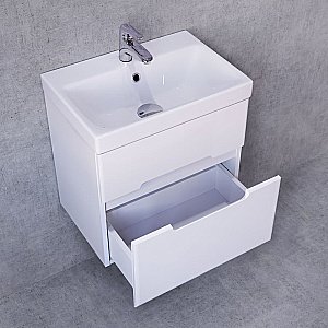 Тумба с раковиной Jorno Moduo Slim 50 для ванной в интернет-магазине Sanbest