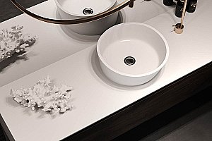 Раковина Holbi Almatea 42 Soft Rock 1.02.002.11.1 белая матовая купить в интернет-магазине Sanbest