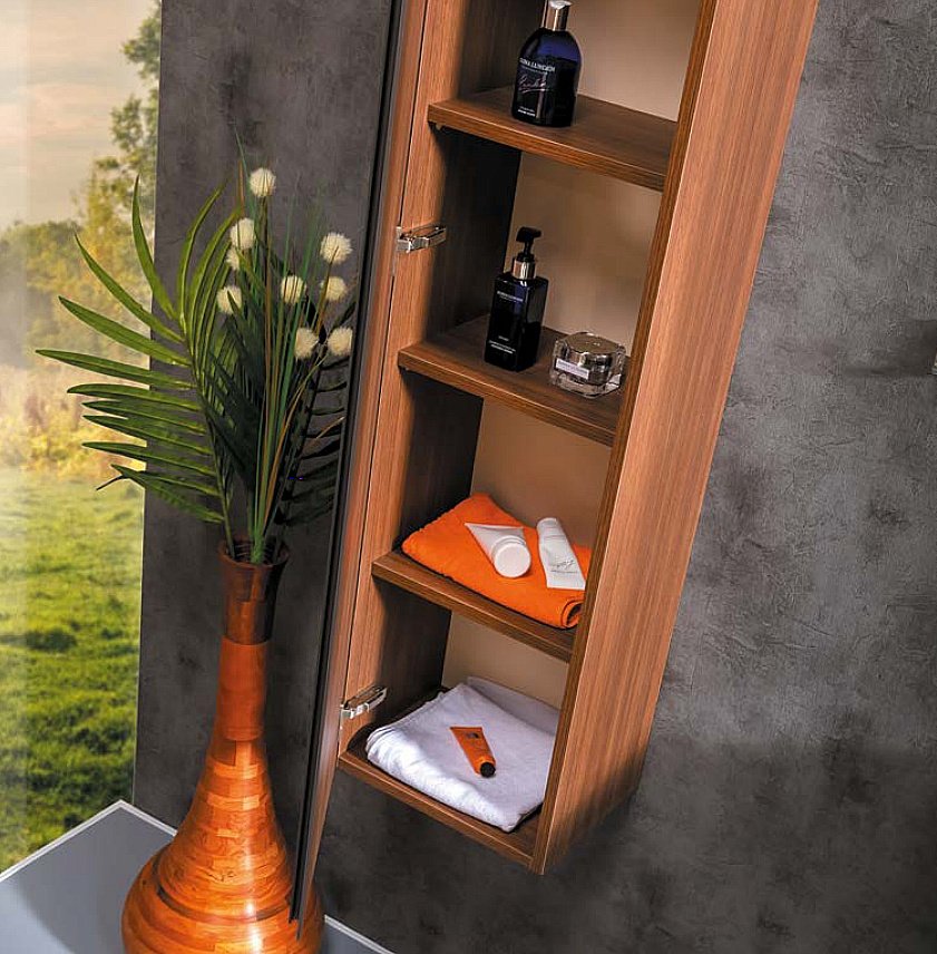 Пенал Armadi Art Capolda темное дерево для ванной в интернет-магазине сантехники Sanbest