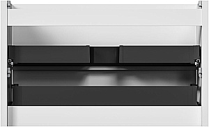 Тумба с раковиной и столешницей Allen Brau Paris 100 1.360002.WM белая матовая для ванной в интернет-магазине Sanbest