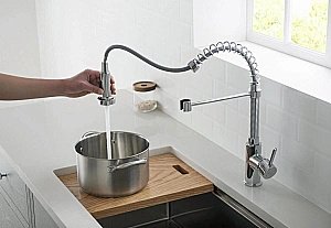 Смеситель для кухни Aquatek Европа AQ1387CR хром купить в интернет-магазине сантехники Sanbest