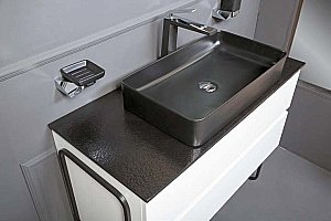 Тумба с раковиной Armadi Art Vallessi 100 со столешницей белая для ванной в интернет-магазине Sanbest