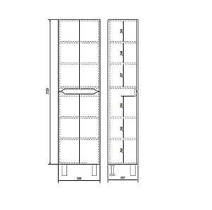 Пенал Dreja OL 50 для ванной в интернет-магазине сантехники Sanbest