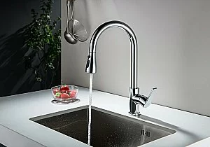 Смеситель для кухни Aquatek Лугано AQ1784CR хром купить в интернет-магазине сантехники Sanbest