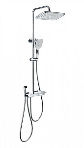 Душевая система с техническим душем и термостатом WONZON & WOGHAND MUSE Piano, Хром (WW-B4132-A-CR) купить в интернет-магазине сантехники Sanbest