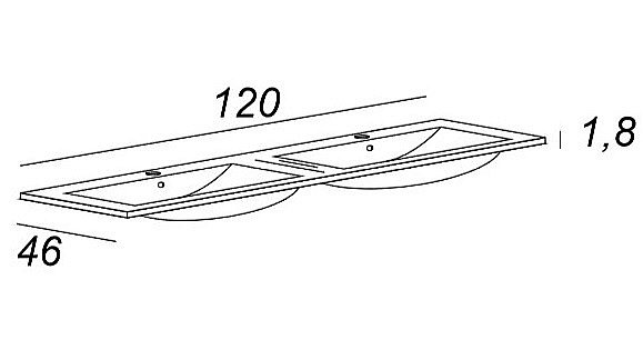 Тумба с раковиной Cezares TIFFANY 120 Grigio Nuvola для ванной в интернет-магазине Sanbest