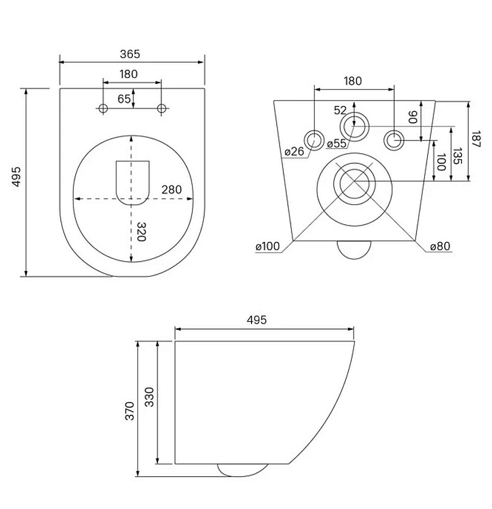 Унитаз подвесной Iddis Blanco Q BLQRDSEI25 безободковый, с крышкой микролифт, слив-торнадо купить в интернет-магазине Sanbest