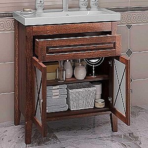 Тумба с раковиной Опадирис Палермо 90 светлый орех для ванной в интернет-магазине Sanbest