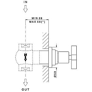 Вентиль Nicolazzi Termostatico 4912BZ69 Бронза купить в интернет-магазине сантехники Sanbest
