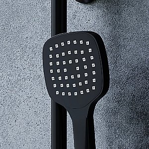 Душевая система Dorff Norma D0712020 черная матовая купить в интернет-магазине сантехники Sanbest