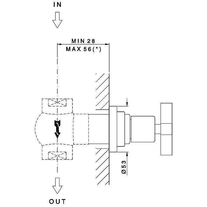 Вентиль Nicolazzi Termostatico 4912BZ69 Бронза купить в интернет-магазине сантехники Sanbest