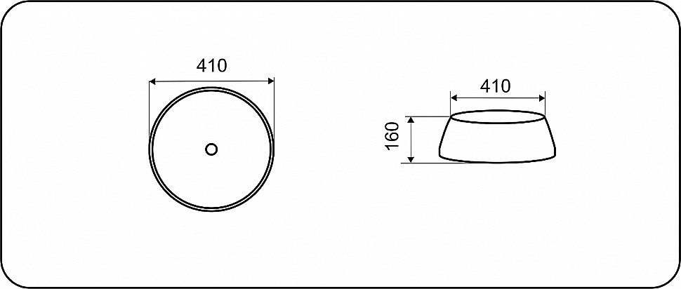 Раковина накладная Ceramalux NC 41 J2094 белая, бронзовая купить в интернет-магазине Sanbest