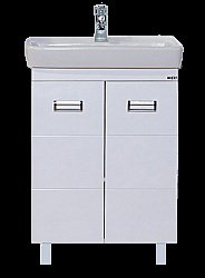 Тумба для раковины напольная Misty Селена 60 белая купить в интернет-магазине сантехники Sanbest