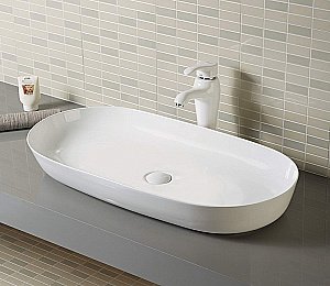 Раковина накладная Ceramalux N 81 78327 белая купить в интернет-магазине Sanbest