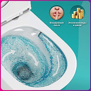 Унитаз с инсталляцией OWL 1975 Vatter Ruta H mini OWLINSTNI.TOWLT190403S безободковый, с крышкой микролифт, с кнопкой Nikel хром купить в интернет-магазине Sanbest