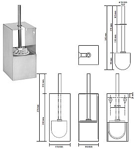Ёрщик подвесной Bemeta Niva 101113091 купить в интернет-магазине сантехники Sanbest