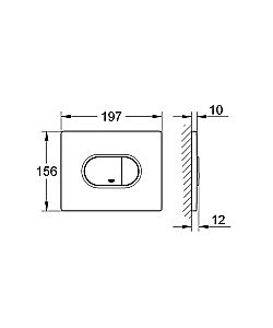 Кнопка для инсталляции GROHE Arena Cosmopolitan 38858000 хром купить в интернет-магазине сантехники Sanbest