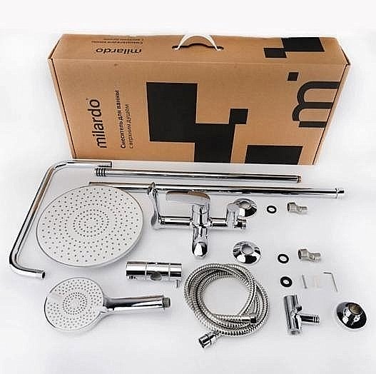 Душевая система Milardo Rora RORSB4FM06 хром купить в интернет-магазине сантехники Sanbest