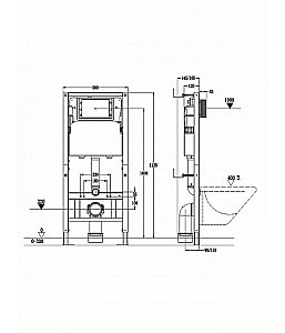 Инсталляция для унитаза Agger ACC500 купить в интернет-магазине сантехники Sanbest