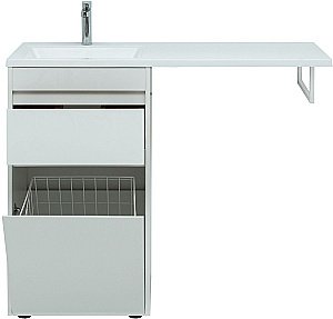 Тумба с раковиной Aquanet Токио 239290 120 белый для ванной в интернет-магазине Sanbest