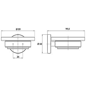 Мыльница с держателем Emco ROUND 433013300 купить в интернет-магазине сантехники Sanbest