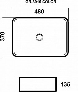 Раковина накладная Grossman Color GR-3016GWL золото купить в интернет-магазине Sanbest
