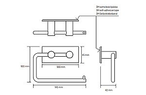 Держатель для туалетной бумаги Bemeta Easy 163112225 нержавеющая сталь матовая купить в интернет-магазине сантехники Sanbest