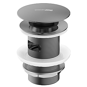 Донный клапан Push-up WasserKraft A024GR графит купить в интернет-магазине сантехники Sanbest