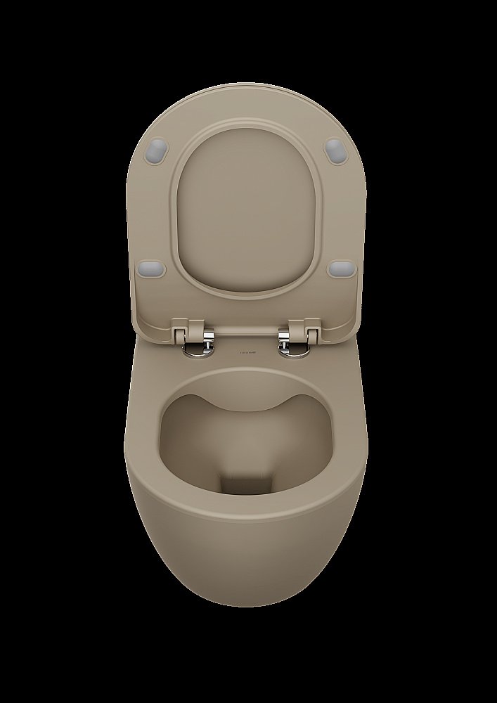 Унитаз подвесной CREAVIT FREE FE322-11CM00E капучино матовый, безободковый купить в интернет-магазине Sanbest