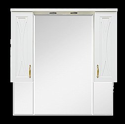 Зеркало со шкафом Misty Амбра 100 в ванную от интернет-магазине сантехники Sanbest