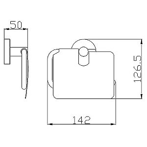Держатель туалетной бумаги Rav Slezak Colorado COA0400ZRK розовый золотистый крацованный купить в интернет-магазине сантехники Sanbest