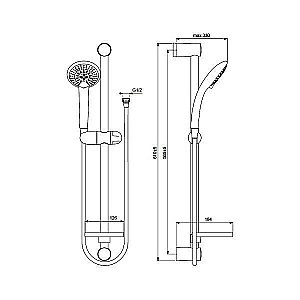 Душевой гарнитур Vidima Fresh M3 BA212AA купить в интернет-магазине сантехники Sanbest