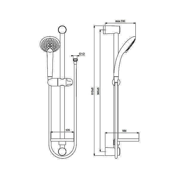 Душевой гарнитур Vidima Fresh M3 BA212AA купить в интернет-магазине сантехники Sanbest