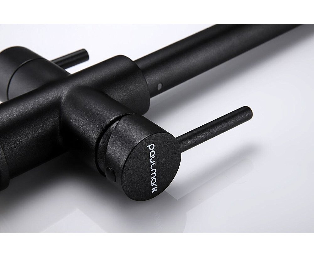 Смеситель для кухни Paulmark Lange La214212-BLM черный  купить в интернет-магазине сантехники Sanbest