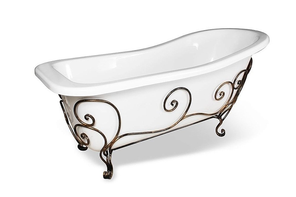 Ванна Эстет Царская 170x73 белая купить в интернет-магазине Sanbest