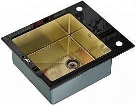 Мойка для кухни ZORG Inox Glass GL-6051-BLACK-BRONZE купить в интернет-магазине сантехники Sanbest