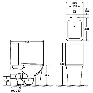 Инсталляция для унитаза Azario AZ-8010-1000 купить в интернет-магазине сантехники Sanbest
