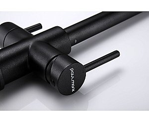 Смеситель для кухни Paulmark Lange La214212-BLM черный  купить в интернет-магазине сантехники Sanbest