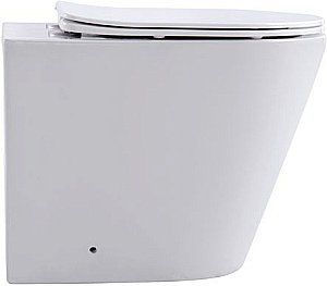 Унитаз приставной Aquanet Rimless Atago 2.0 F LX-1906 с крышкой микролифт, безободковый купить в интернет-магазине Sanbest