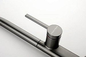 Смеситель для кухни Paulmark Neo Ne214419-GM вороненая сталь купить в интернет-магазине сантехники Sanbest