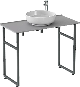 Столешница Good Door 120 напольная, серая матовая для ванной в интернет-магазине сантехники Sanbest