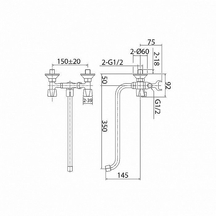 Смеситель для ванны Milardo Tring TRISB02M10 хром купить в интернет-магазине сантехники Sanbest