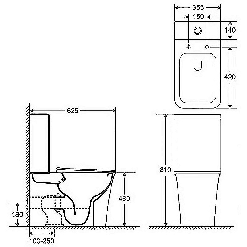 Инсталляция для унитаза Azario AZ-8010-1000 купить в интернет-магазине сантехники Sanbest