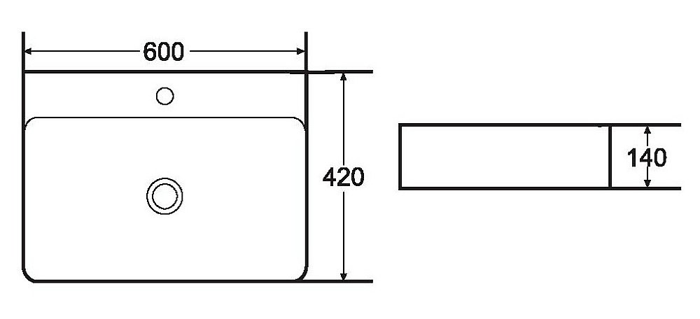 Раковина Armadi Art Vallessi 60 874 белая купить в интернет-магазине Sanbest