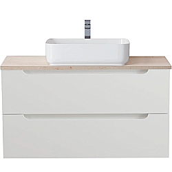 Тумба с раковиной и столещницей BelBagno 90 ETNA-900-2C-SO-BO+KEP-90-MCO Bianco Opaco для ванной в интернет-магазине Sanbest